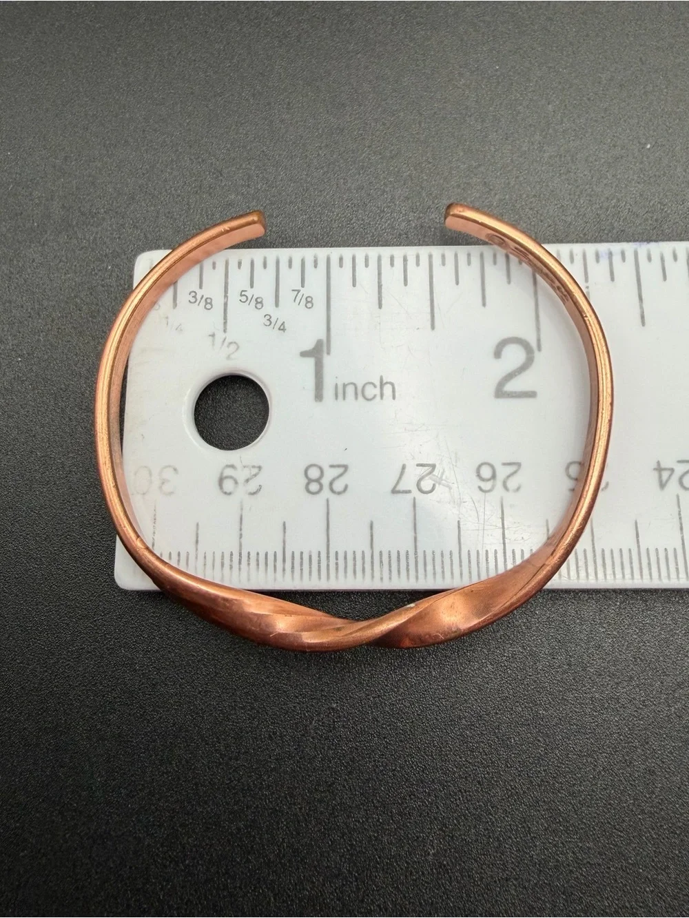 Sergio Lub Copper Twisted Cuff Bracelet #810 small